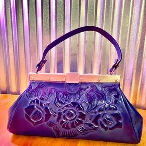 Patricia Nash Ferrara Framed Sachel Floral